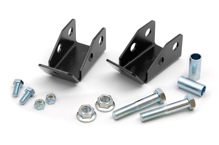Rough Country Rear Shock Relocation Brackets for Jeep Wrangler 4WD