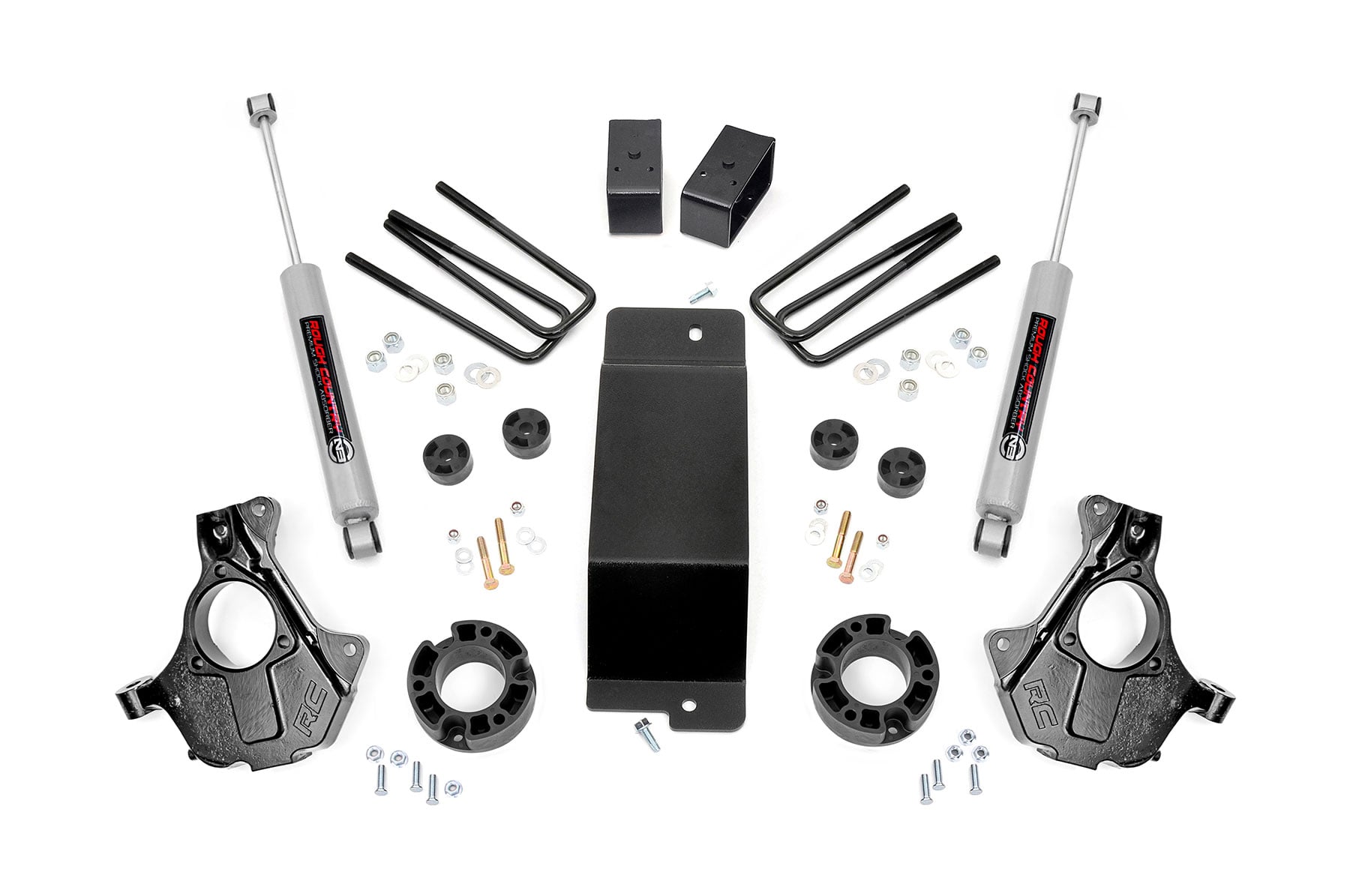 Rough Country 3.5-Inch Knuckle Lift Kit for 2007–2013 Silverado/Sierra 1500