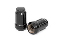 M12x1.25 Bulge Acorn Lug Nut Set, Black Finish, view 2, Rough Country 1212524BLK