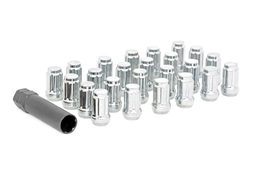 M12x1.5 Bulge Acorn Lug Nut Set with Socket Key, Rough Country 121524CH