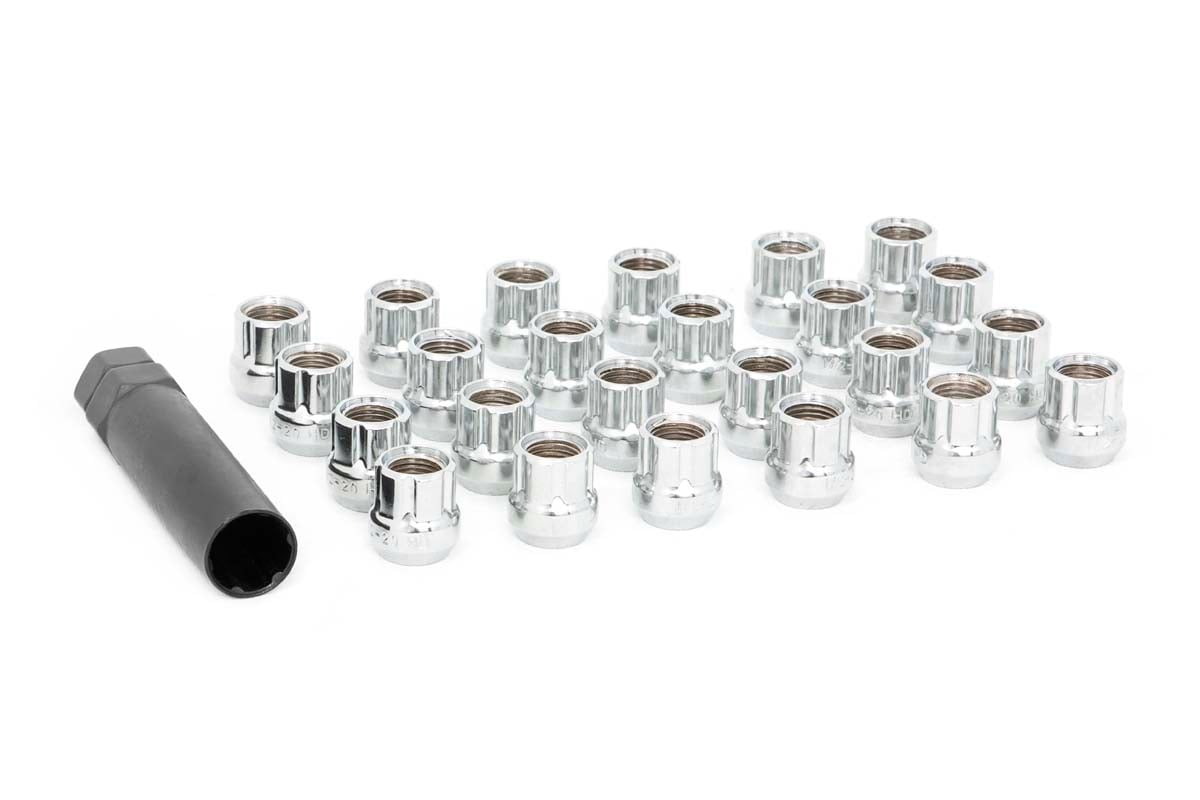 Rough Country Bulge Acorn Lug Nut Set, 1/2 x 20 Thread with Socket Key