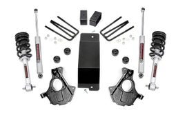 3.5-Inch Loaded Strut Lift Kit for Cast Steel LCA Silverado 1500, Rough Country 12432