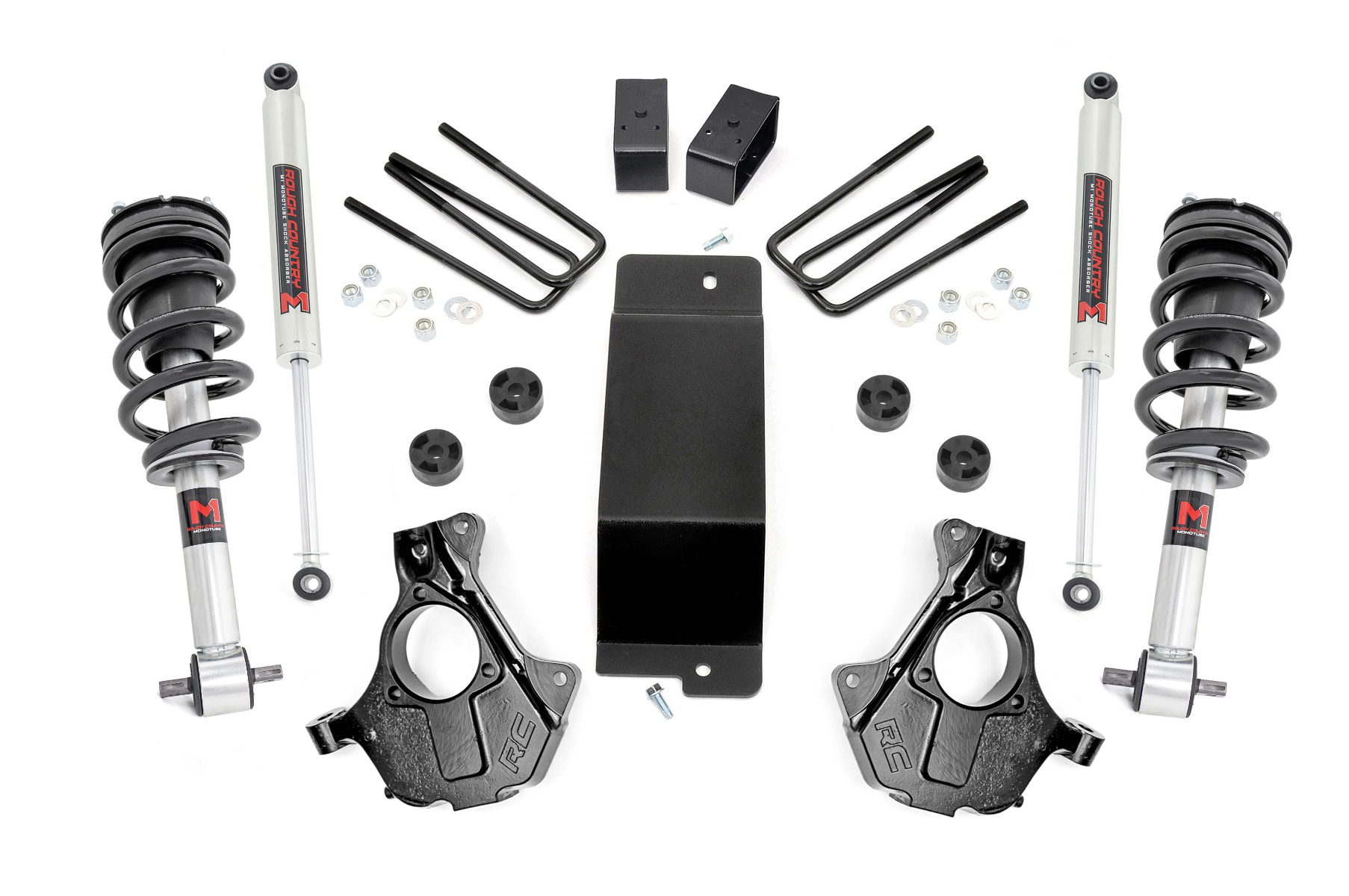 Rough Country 3.5-Inch M1 Lift Kit for Cast Steel LCA Silverado/Sierra 1500
