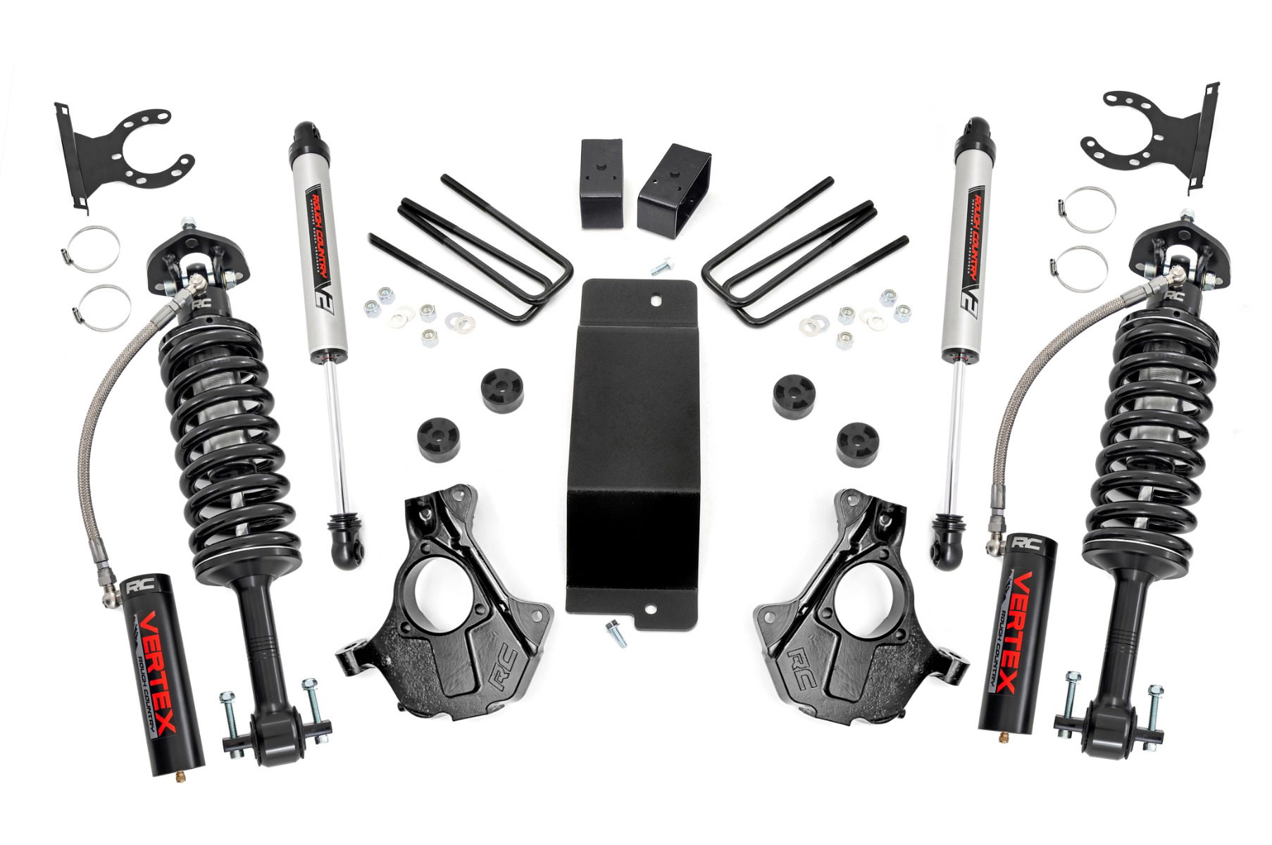 Rough Country 3.5-Inch Vertex 2.5 and V2 Lift Kit for Cast Steel LCA Silverado