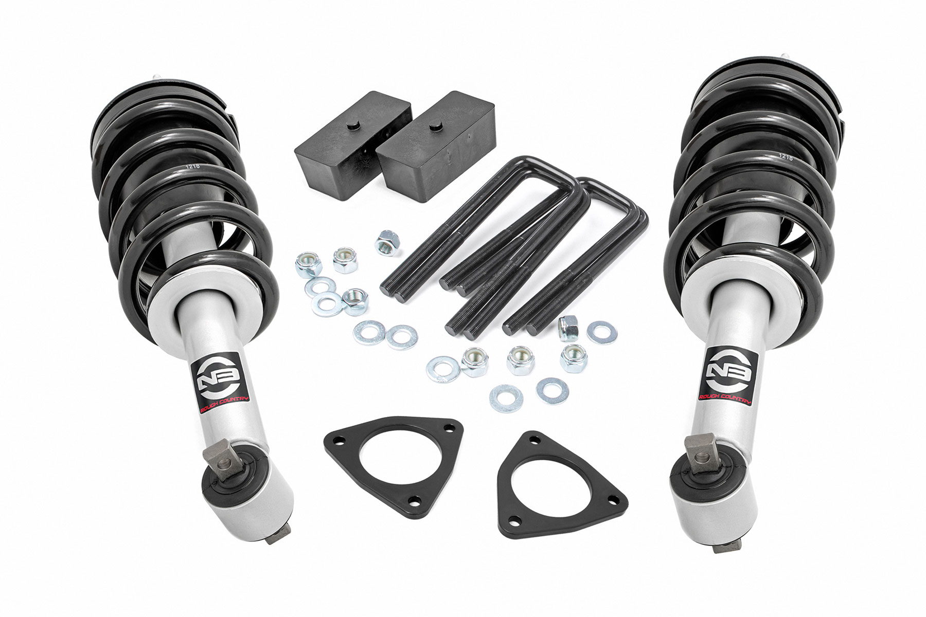 Rough Country 2.5-Inch Lift Kit with N3 Struts for Silverado and Sierra 1500