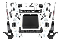 4-Inch Lift Kit with N3 Shocks for Colorado and Canyon 4WD dimension diagram, Rough Country 13230