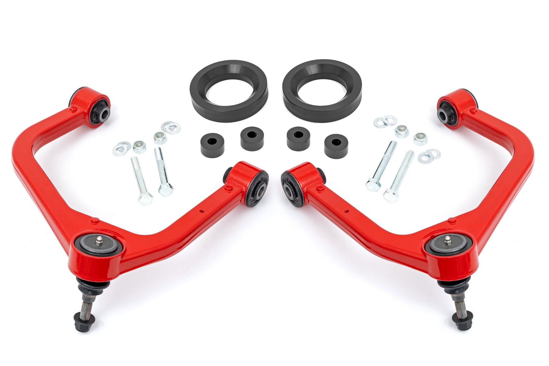 Rough Country 1.75-Inch Leveling Kit with Red Forged Upper Control Arms