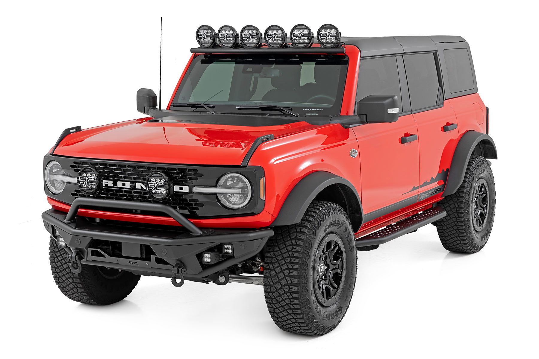 OV2 Running Boards for Ford Bronco 4WD (2021–2025), Rough Country 14007