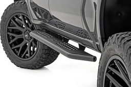 OV2 Running Boards for GM 1500 Crew Cab shown installed, Rough Country 14009