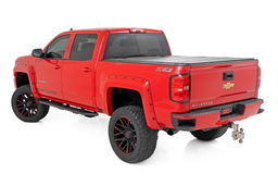 OV2 Steel Running Boards for Crew Cab Trucks, view 2, Rough Country 14010