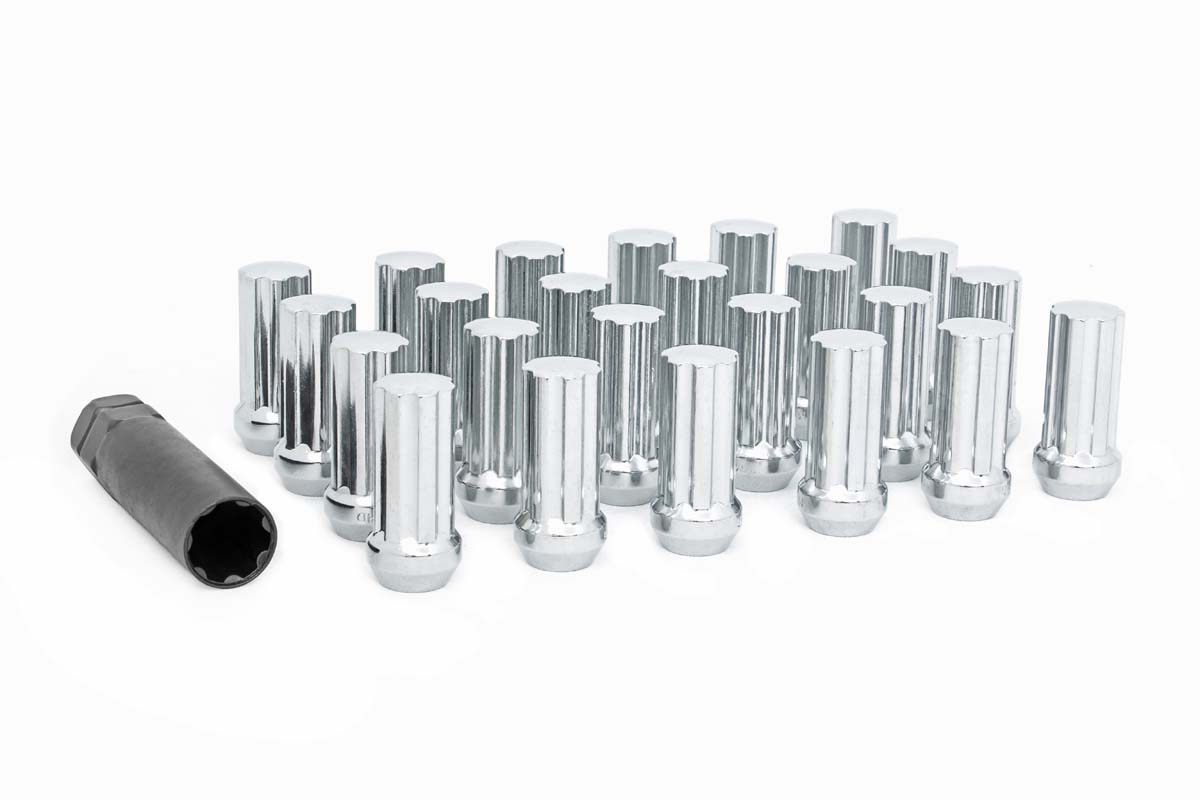 Rough Country M14x1.5 Bulge Acorn Lug Nut Set with Socket Key