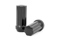 Black M14x2.0 Lug Nut Set with Socket Key, view 2, Rough Country 142024BLK