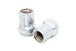 Bulge Acorn Lug Nut Set, M14x2.0, Chrome, view 2 — Rough Country 142024CHOE