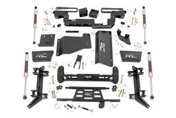 6-Inch Lift Kit with M1 Shocks for Chevy & GMC 8-Lug dimension diagram — Rough Country 16140