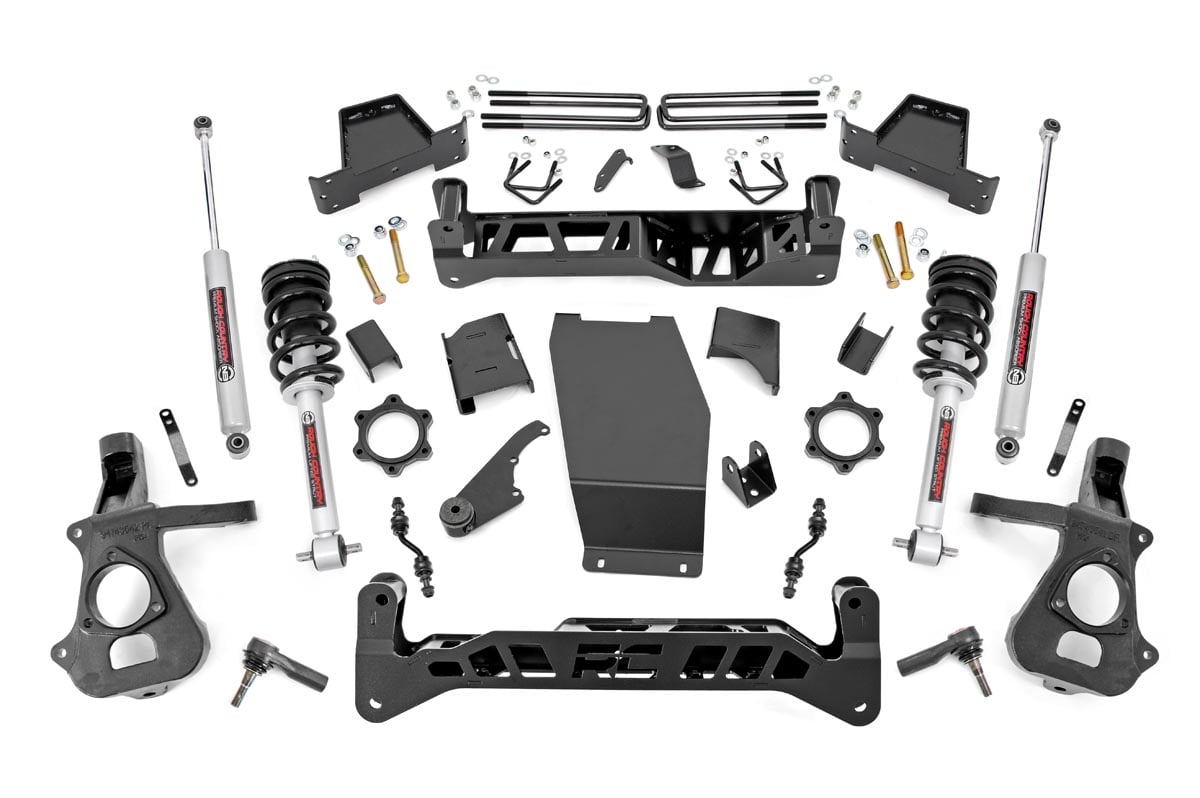 Rough Country 7-Inch Lift Kit with N3 Shocks for Silverado & Sierra 1500