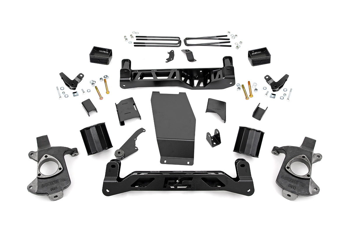 Rough Country 5-Inch Lift Kit for Steel-Knuckle GMC Sierra 1500 Denali 4WD