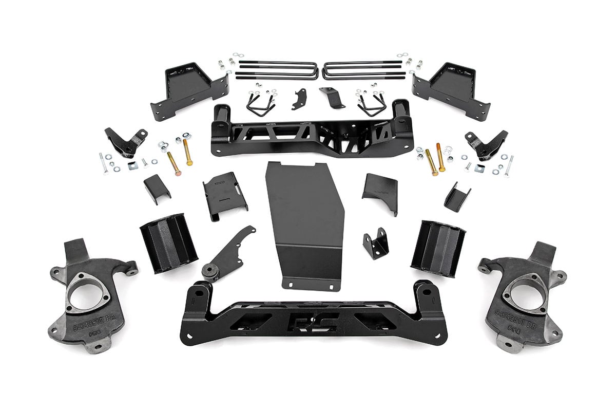 Rough Country 6-Inch Lift Kit for Steel-Arm GMC Sierra 1500 Denali 4WD