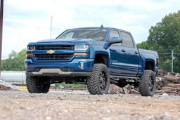 7-Inch Lift Kit with Vertex 2.5 Shocks for Silverado 1500 2WD, view 5, Rough Country 18750