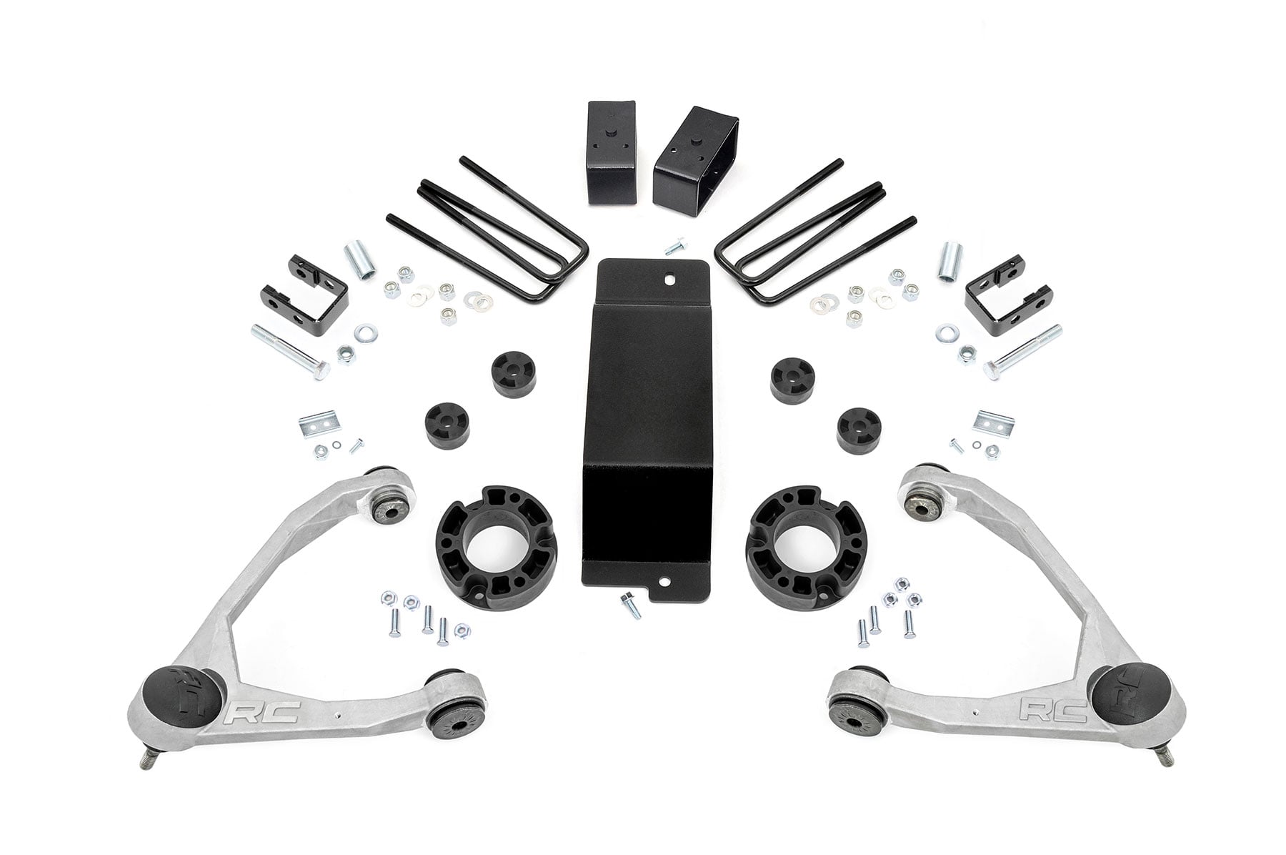 3.5-Inch Lift Kit for GMC Sierra 1500 Denali 4WD (2014–2016) dimension diagram — Rough Country 18901