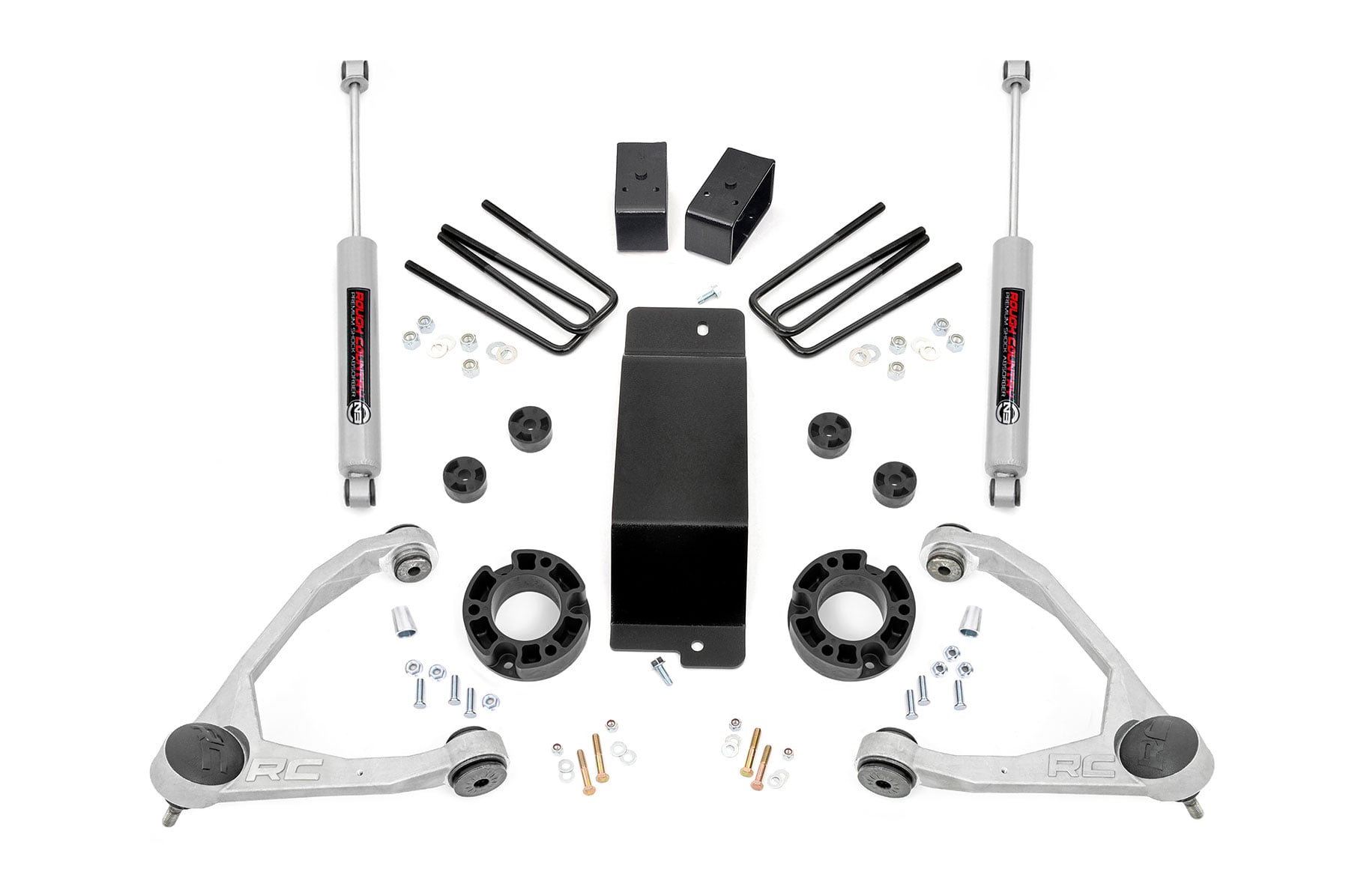 Rough Country 3.5-Inch Lift Kit for 2007–2016 Silverado and Sierra 1500 4WD
