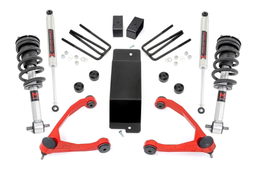 3.5-Inch M1 Lift Kit with Red Control Arms for Sierra 1500 4WD, Rough Country 19440RED