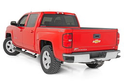 Oval Nerf Step Bars, Crew Cab — 4.5-Inch Step Area, view 2, Rough Country 21001