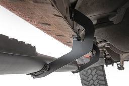 Oval Nerf Step Bars, Crew Cab — 4.5-Inch Step Area, view 5, Rough Country 21001