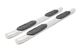 Oval Nerf Step Bars, 4.5-Inch Step Area — Crew Cab Only, view 3, Rough Country 21001S