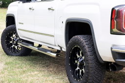 Oval Nerf Step Bars, 4.5-Inch Step Area — Crew Cab Only, view 4, Rough Country 21001S