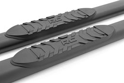 Steel Oval Nerf Step Bars with 4.5-Inch Step Area, view 2, Rough Country 21013
