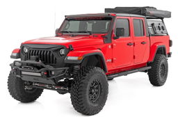 Oval Nerf Steps for 2020–2025 Jeep Gladiator 4WD, view 3, Rough Country 21015