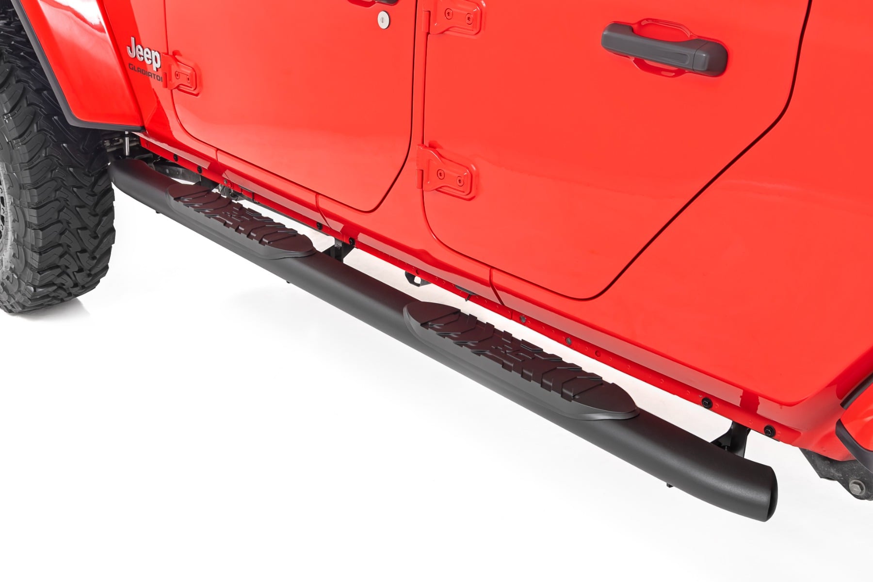 Rough Country Oval Nerf Steps for 2020–2025 Jeep Gladiator 4WD