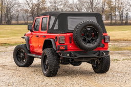 Oval Nerf Steps for Jeep Wrangler 4WD (2019-2025), view 3, Rough Country 21016