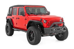 Oval Nerf Steps for Jeep Wrangler 4WD (2019-2025), Rough Country 21016