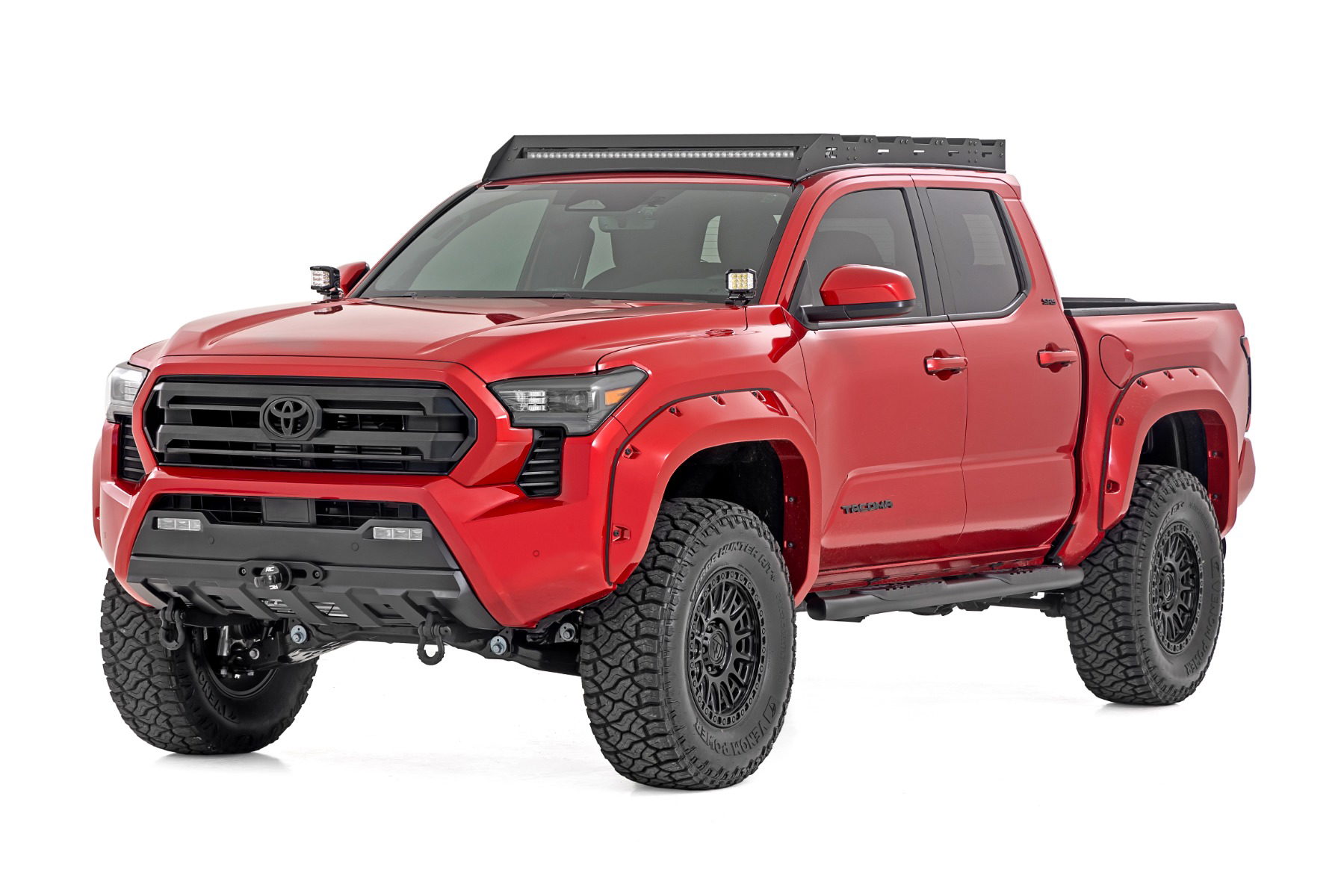 Oval Nerf Step Bars for 2024-2025 Toyota Tacoma, Rough Country 21017