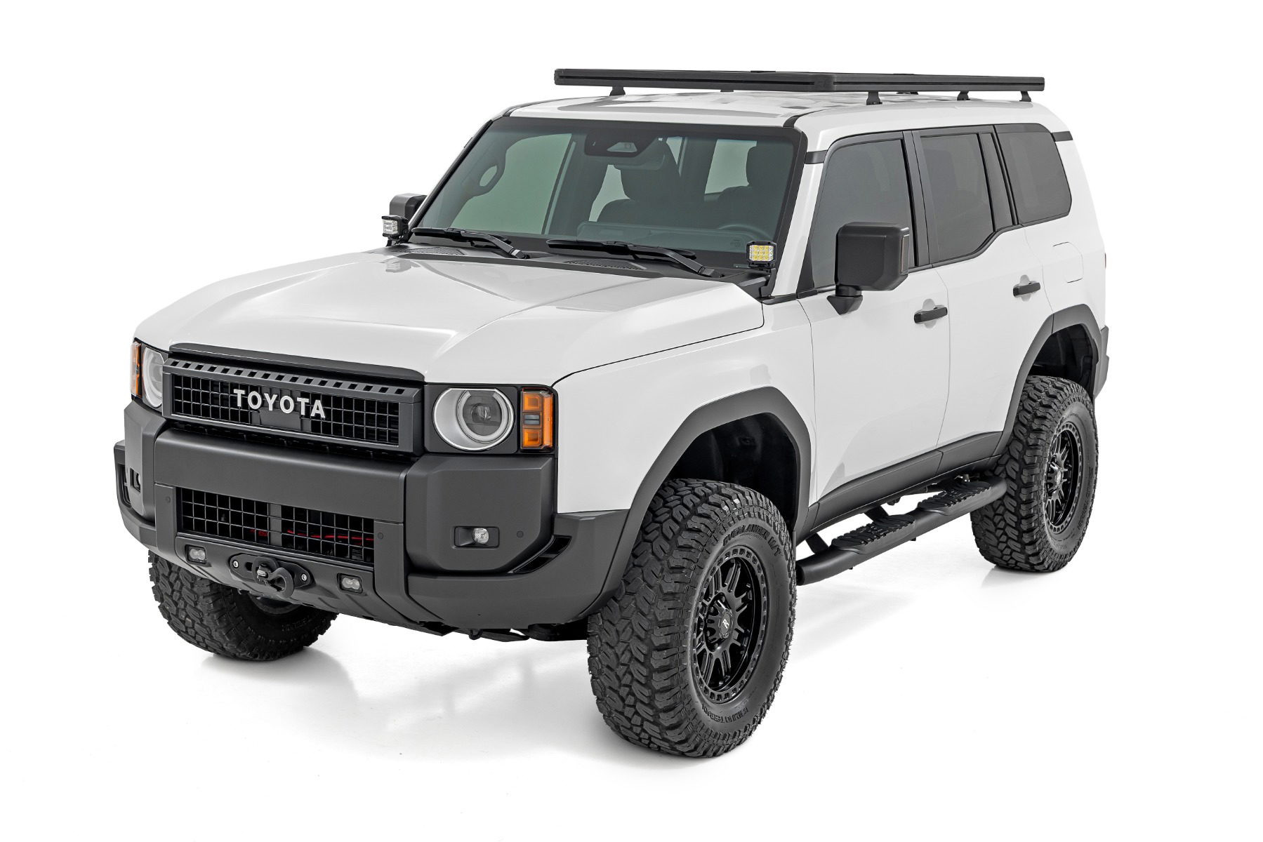 Oval Nerf Steps for Toyota Land Cruiser AWD (2024-2025), Rough Country 21018