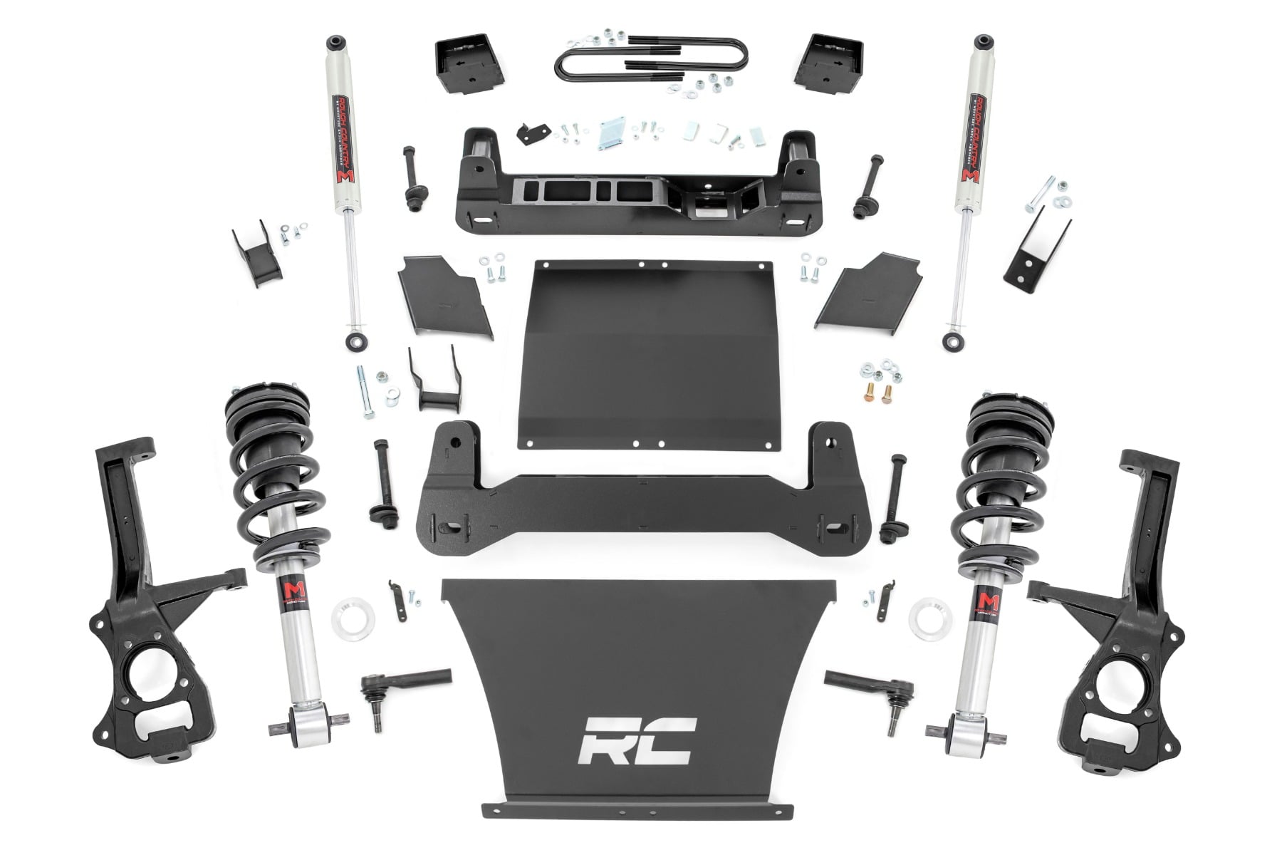 Rough Country 6-Inch Lift Kit with M1 Struts for 2022–2024 Silverado 1500 4WD