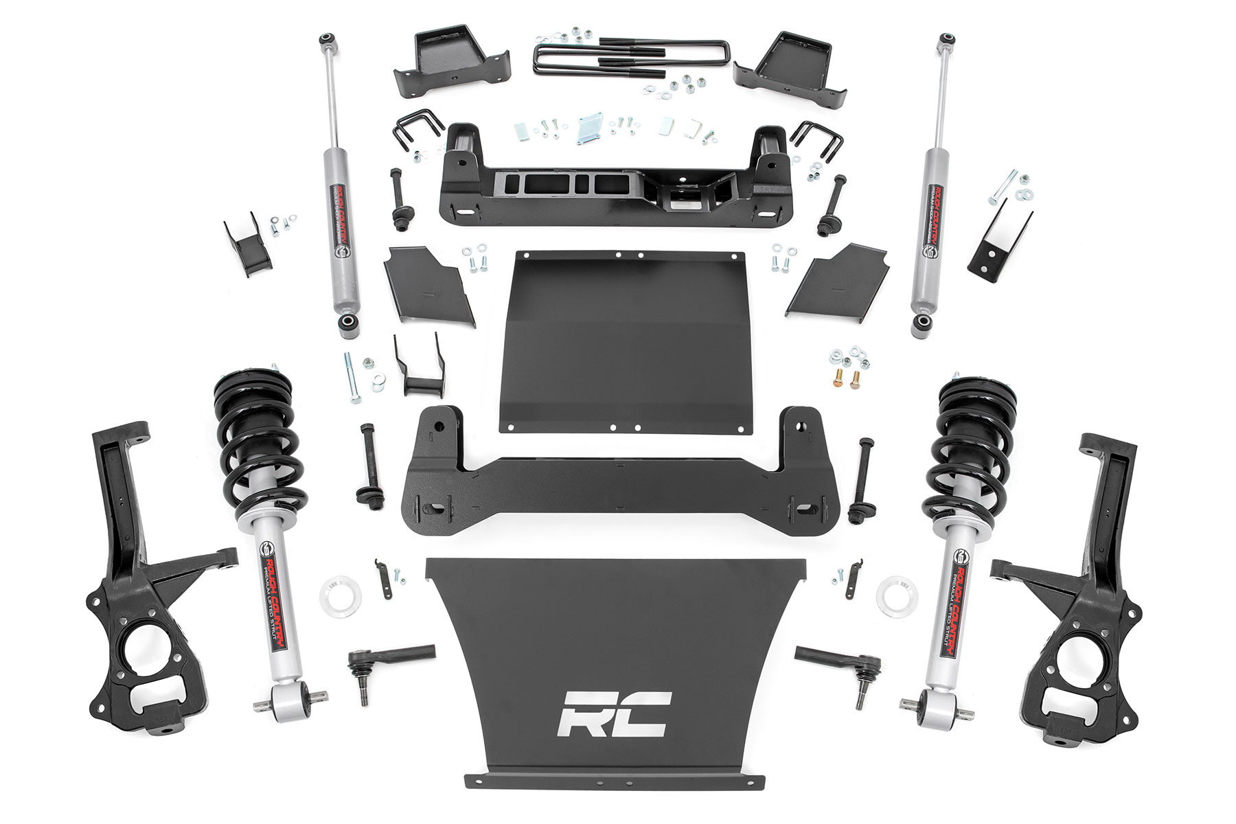 Rough Country 6-Inch Lift Kit with N3 Shocks for 2019–2024 Silverado 1500 4WD