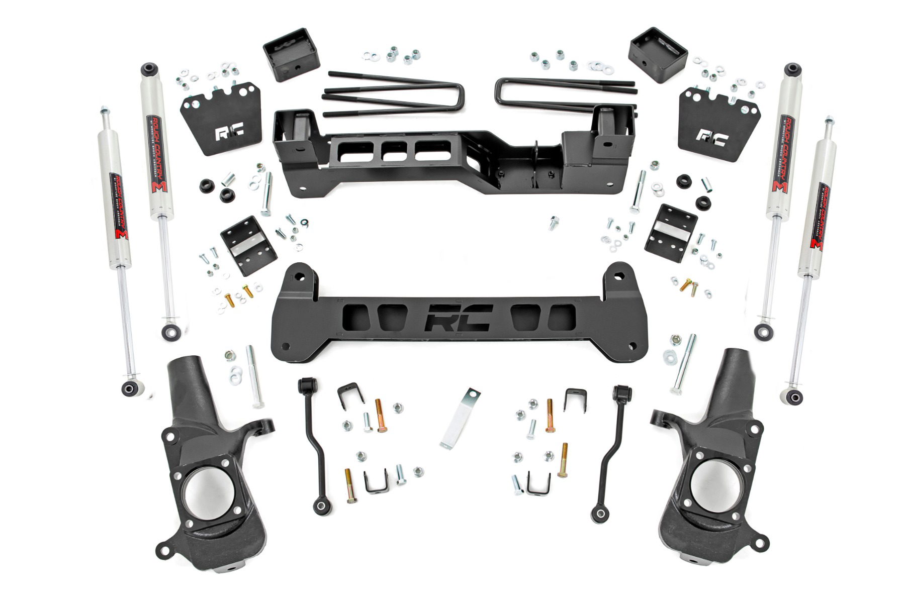6-Inch Lift Kit with M1 Shocks for Silverado & Sierra 2500 HD — Rough Country 220040