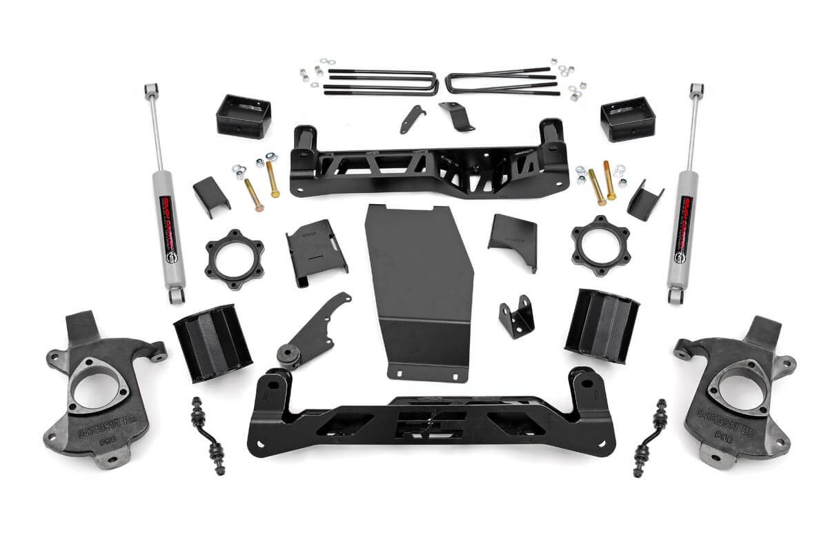 Rough Country 5-Inch Lift Kit for Aluminum-Arm Silverado 1500
