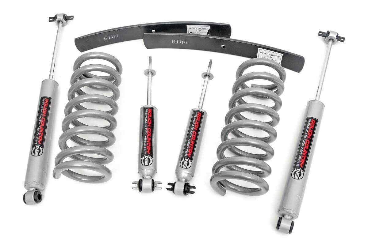 Rough Country 2-Inch Lift Kit with N3 Shocks for Chevy S10 and GMC Sonoma