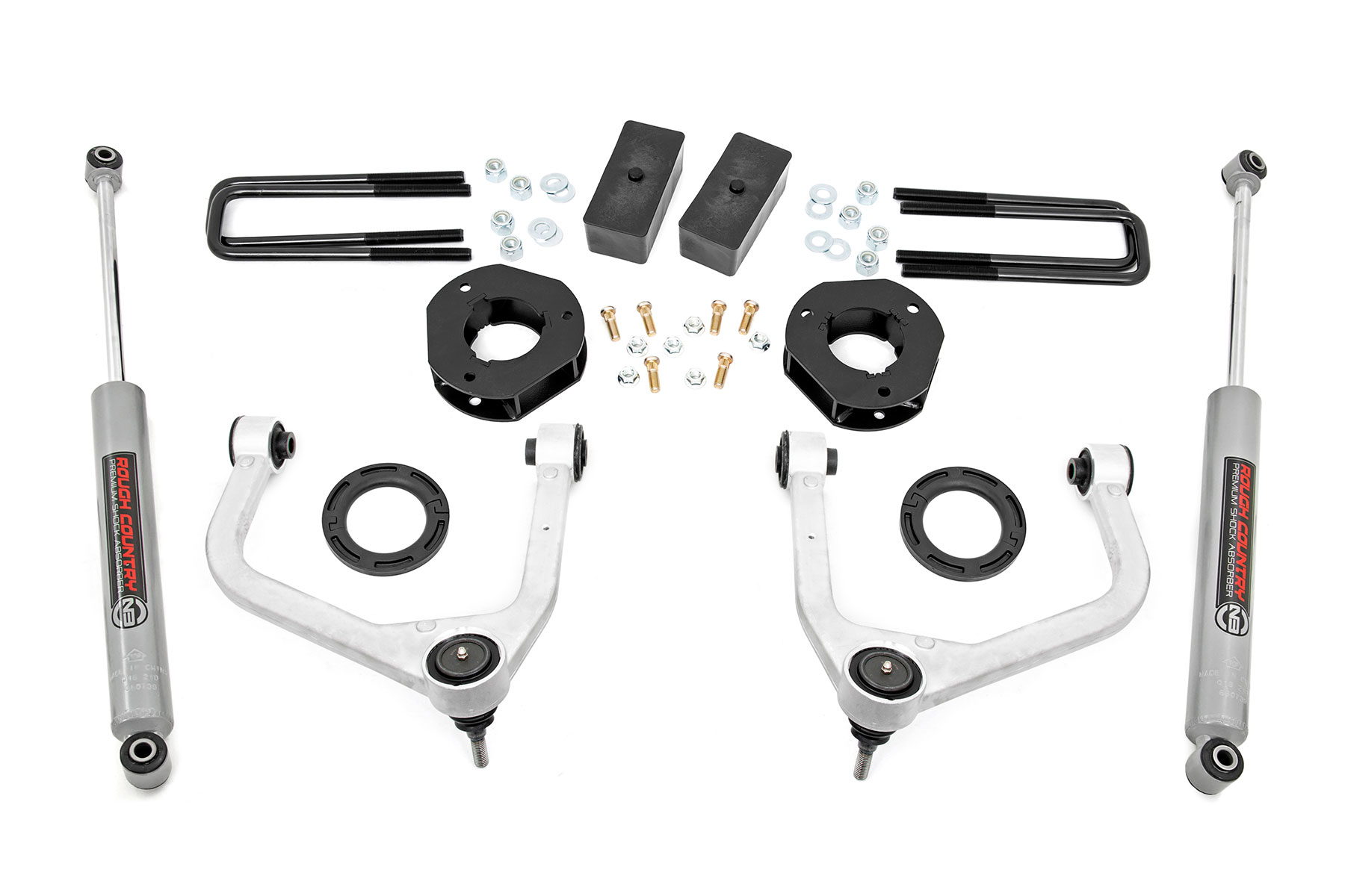 Rough Country 3.5-Inch Lift Kit with N3 Shocks for GMC Sierra 1500