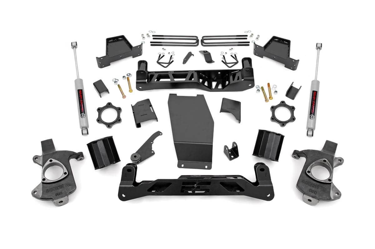Rough Country 6-Inch Lift Kit with N3 Shocks for Silverado/Sierra 1500 4WD