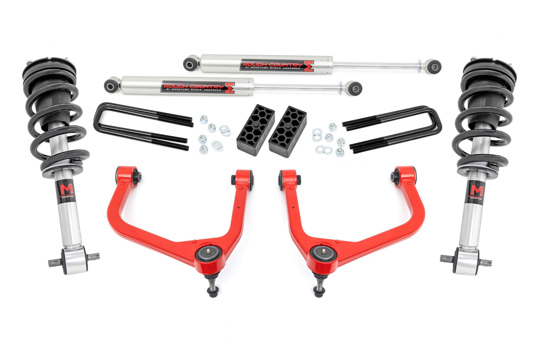 Rough Country 3.5-Inch Lift Kit with M1 Struts for GMC Sierra 1500