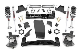 6-Inch Steel-Knuckle Lift Kit with M1 Shocks for Chevy/GMC 1500 4WD, Rough Country 22641