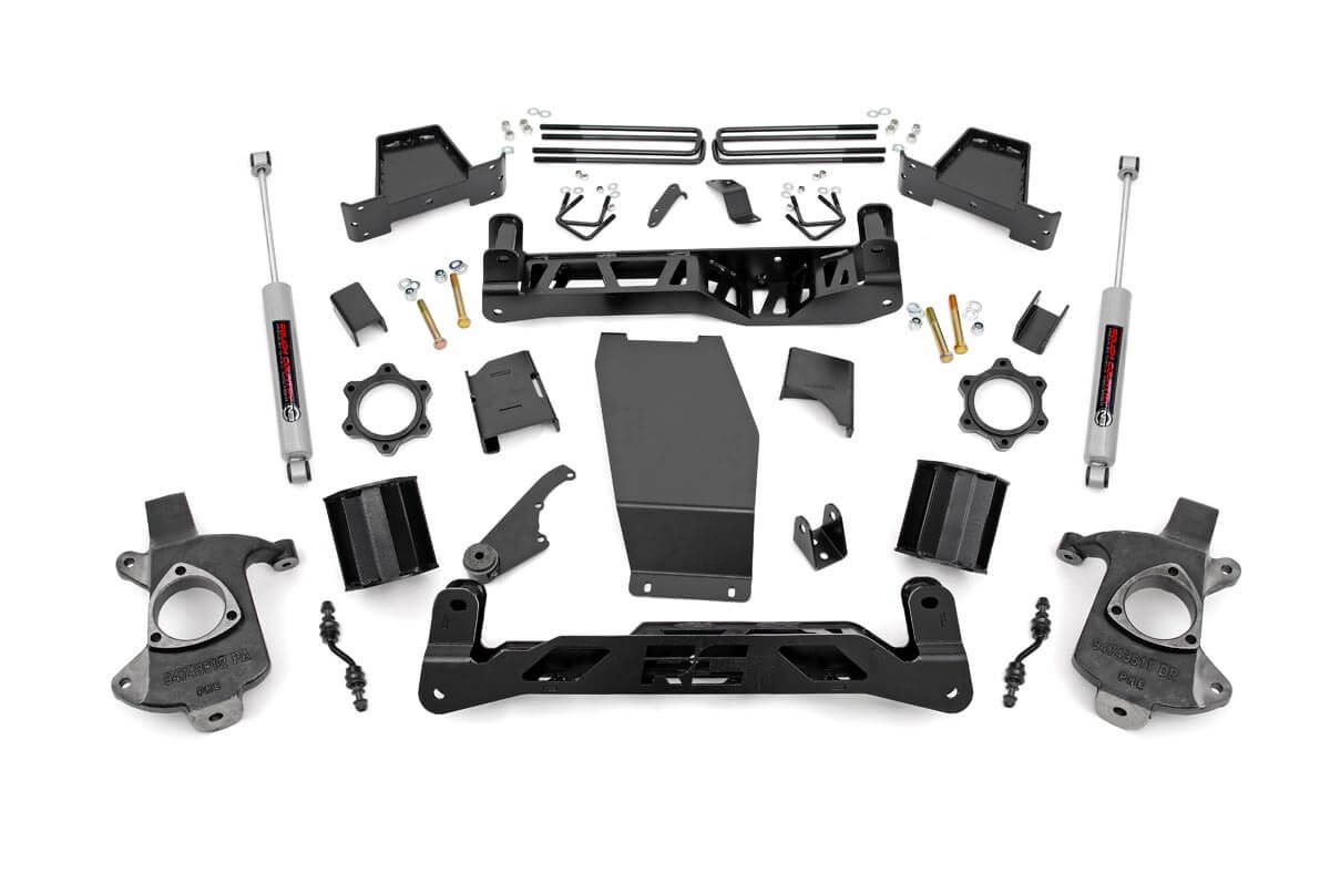 Rough Country 6-Inch Lift Kit with N3 Shocks for Silverado & Sierra 1500 4WD