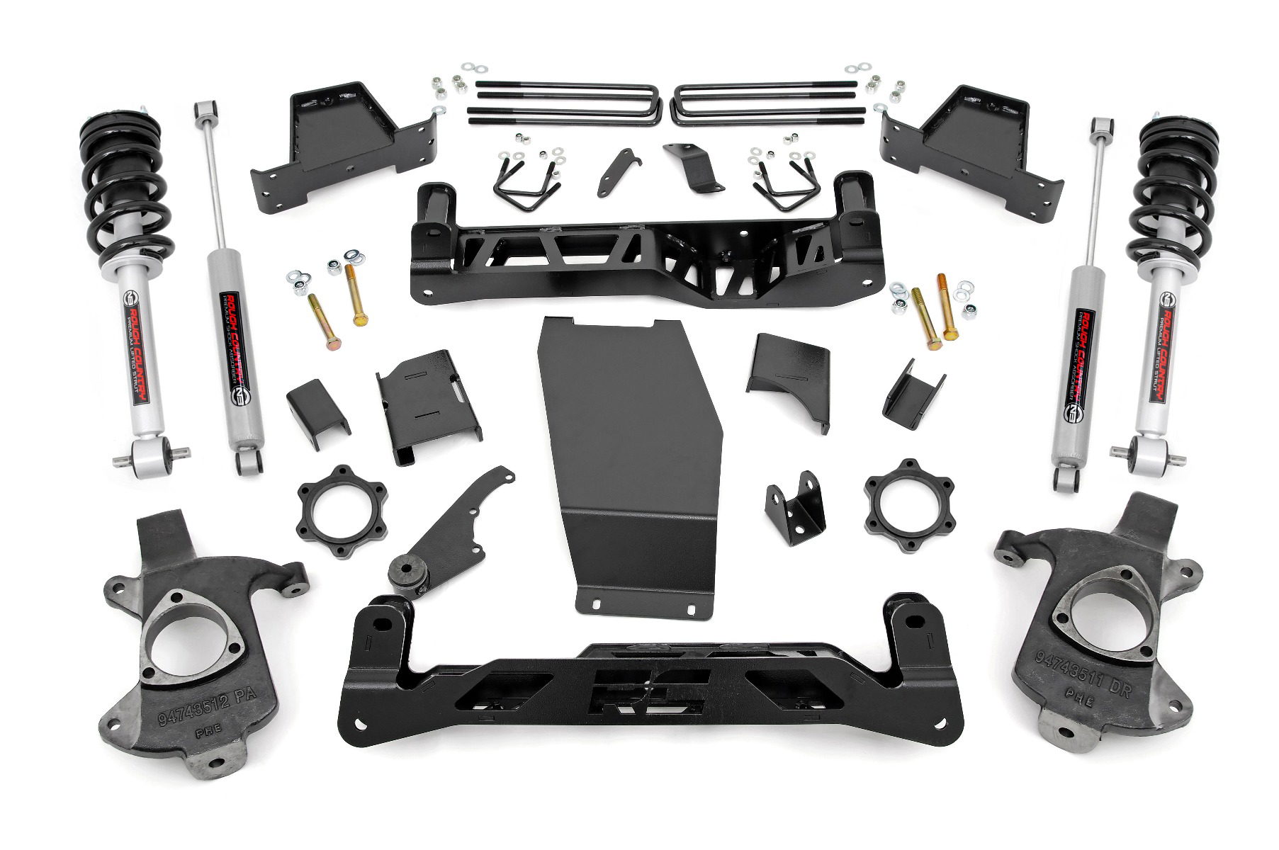 Rough Country 6-Inch Lift Kit with N3 Shocks for Silverado/Sierra 1500 4WD