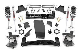 6-Inch Aluminum-Knuckle Lift Kit with M1 Shocks for Chevy/GMC 1500 4WD, Rough Country 22740