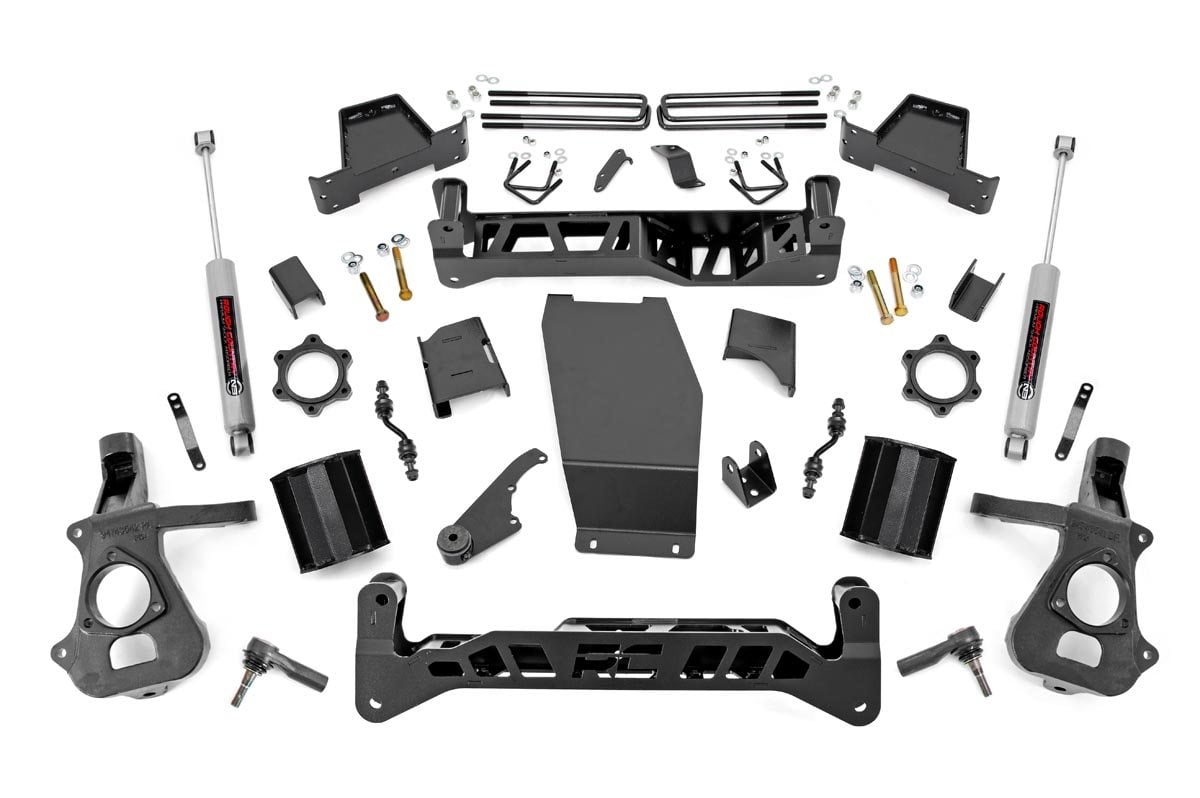 Rough Country 7-Inch Lift Kit for 2014-2018 Chevy Silverado 1500 & GMC Sierra 4WD
