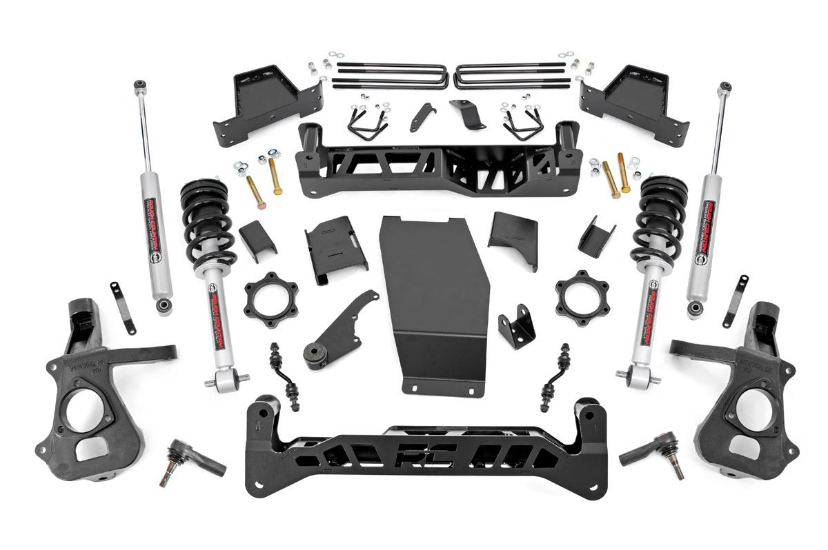 Rough Country 7-Inch Lift Kit with N3 Shocks for Chevy/GMC 1500 4WD